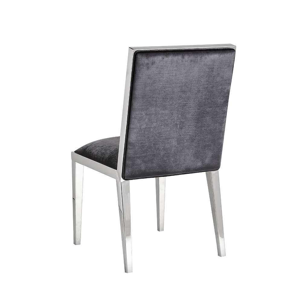 Emario Dining Chair: Charcoal Velvet
